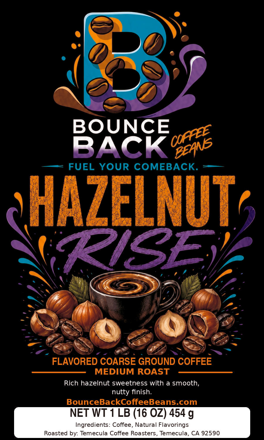 Hazelnut Rise 1lb Coarse Ground