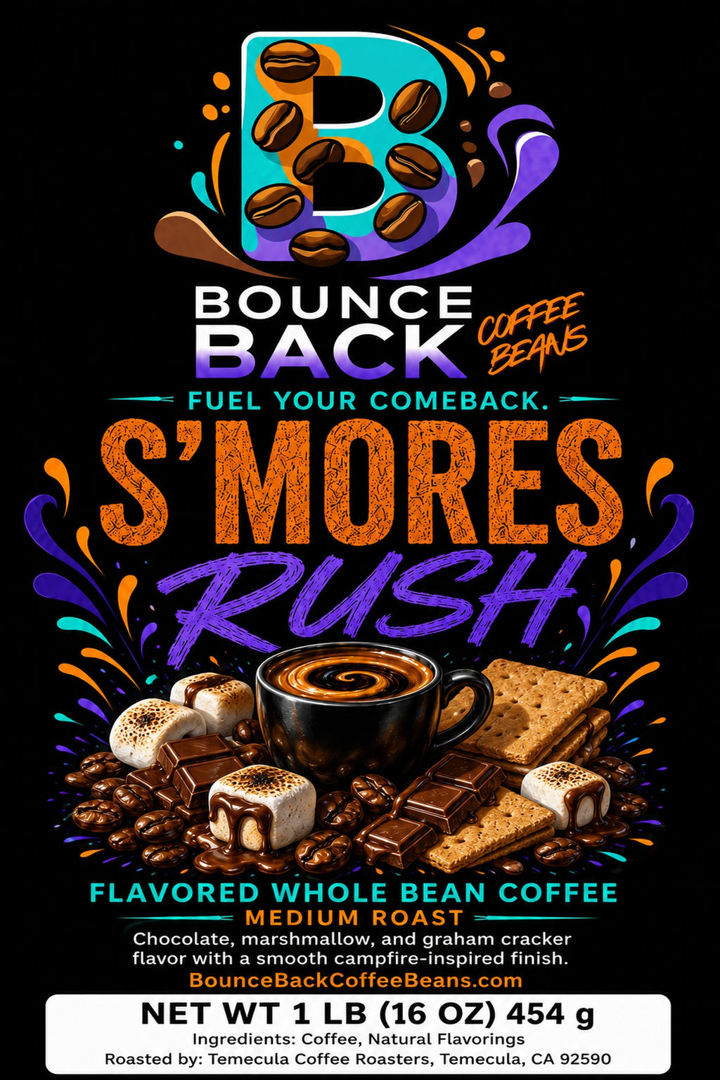 Bounce Back Coffee Beans - S'mores