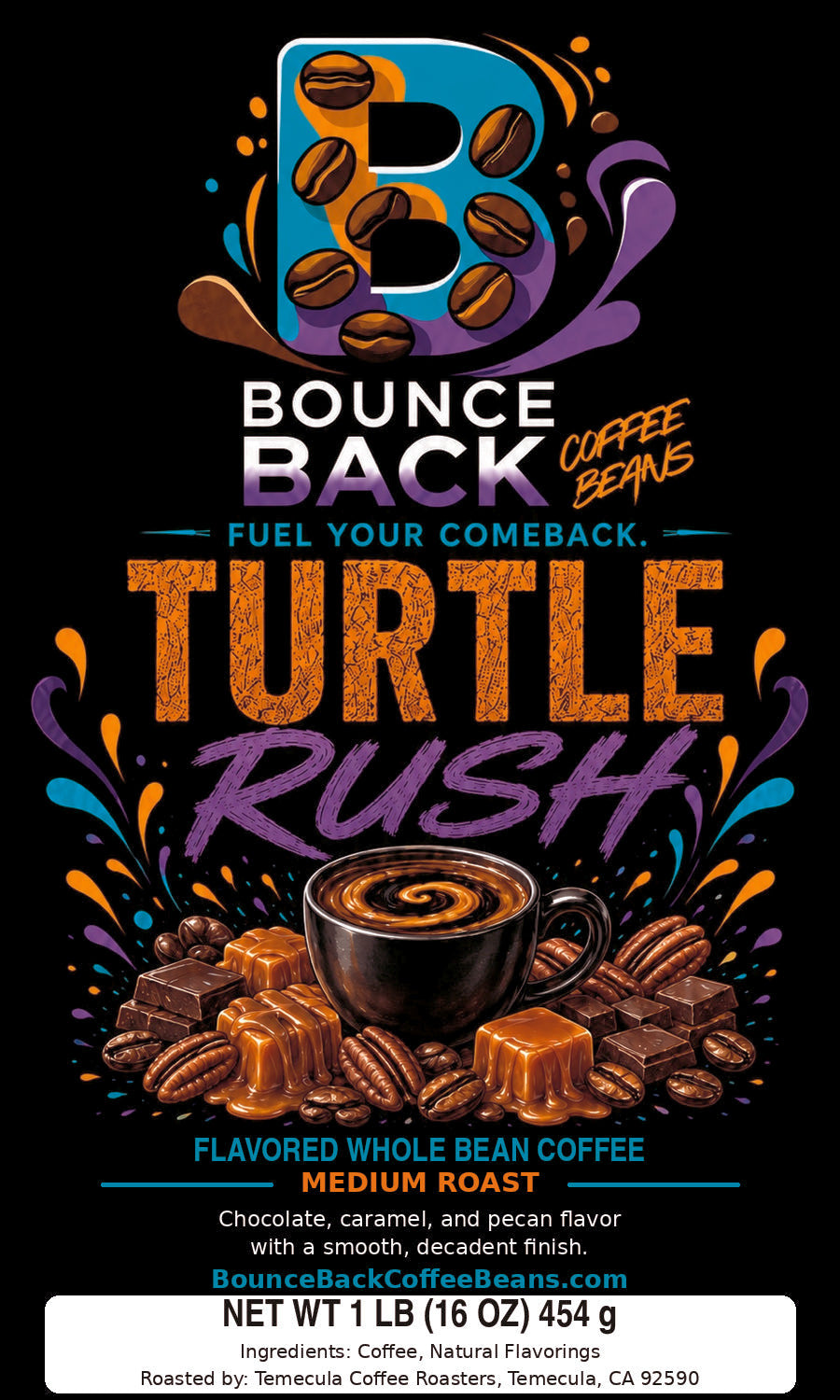Turtle Rush 1lb Whole Bean