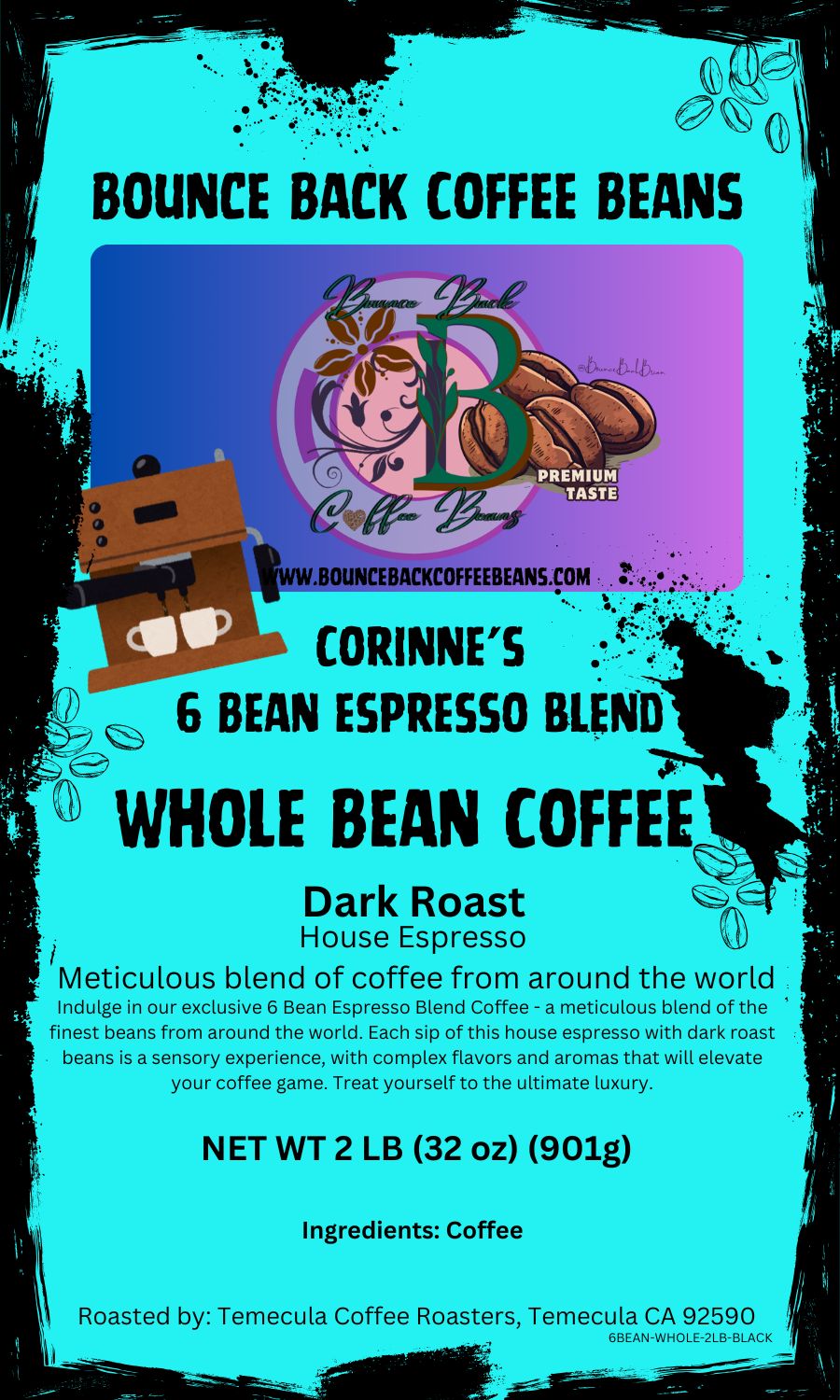 Corinne's 6 Bean Espresso Blend