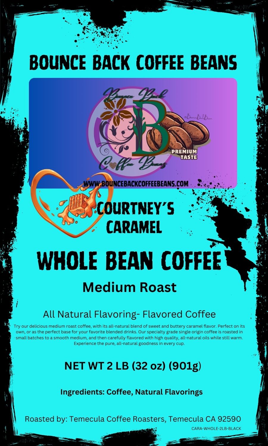 Courtney's Caramel Flavored Coffee Beans