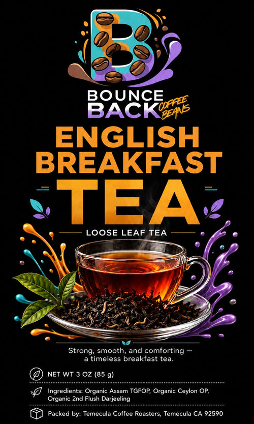 English Breakfast loose leaf tea – 3 oz approved label